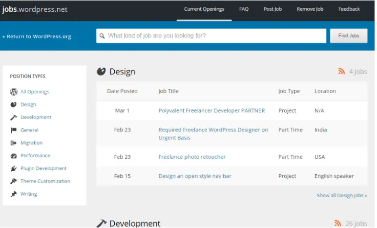WordPress Jobs