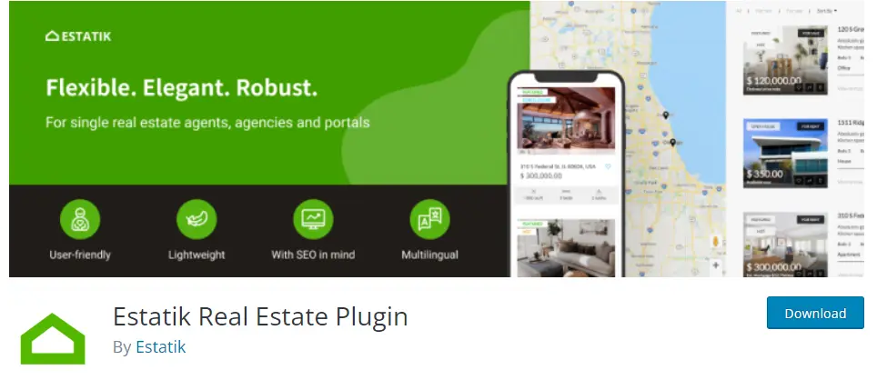 Customize your real estate website with Estatik plugin