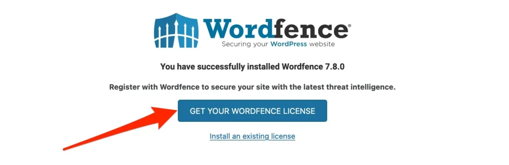 Get Wordfence license key